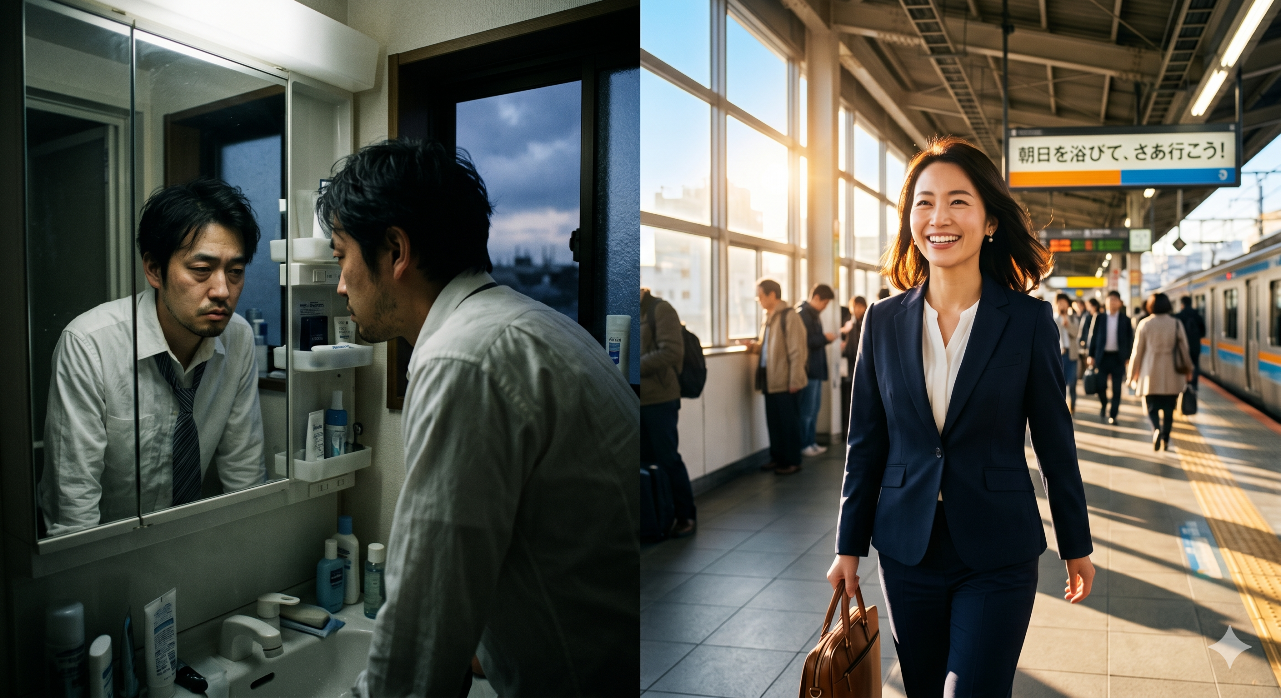 あなたの朝は、どちらですか？