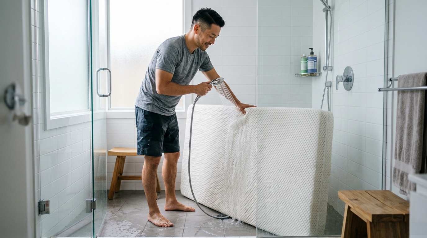 通気性の良いマットレスによる深い眠りのイメージ